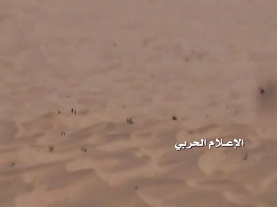 The destruction of a tank of mercenaries in the leg area in the desert of Shabwah