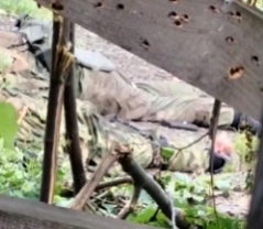Killed Russian fighters shown in Zaporozhia