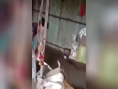 Woman tied up Cheating Husband and Beat the Shit Out of Him