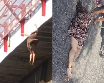 Mentally Ill Woman Leaps From An Overpass