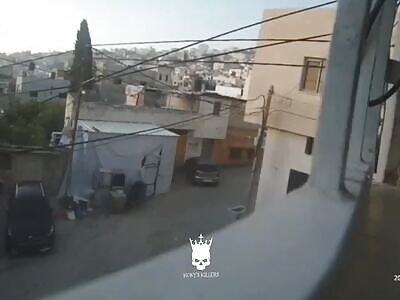 The Air Force attacked a house in the Jenin camp this morning.