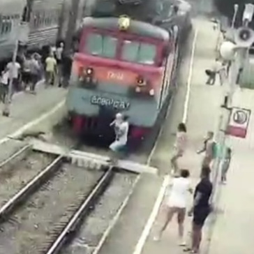  Father and His Young Son Were Hit by a Train In Russia