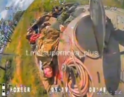FPV Drones hit a ORCs vehicle with troops riding on top