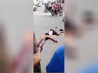 Killed by headshot in middle of street 