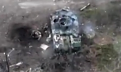 UA drone footage showing intense fighting in Bakhmut area
