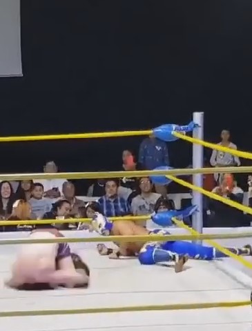 free wrestler and his somersault