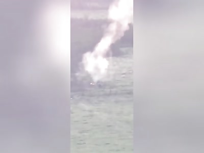 Ukrop BTR Hits Landmine 