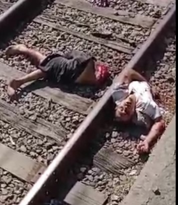 Man Broken Down by Train