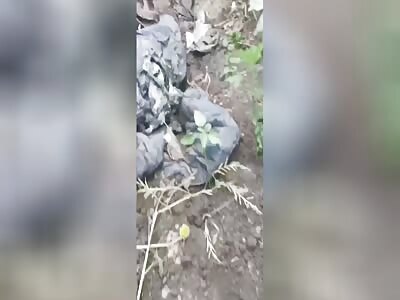 Russian Invader Nazi Corpses Become One With Dirt