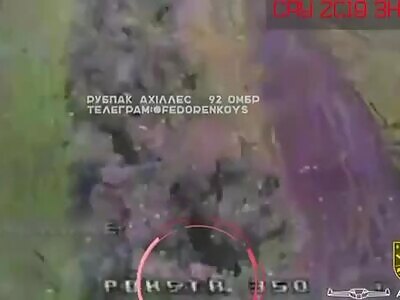 Kamikaze drone destroys Russian SPG 2S19M1 Msta-S