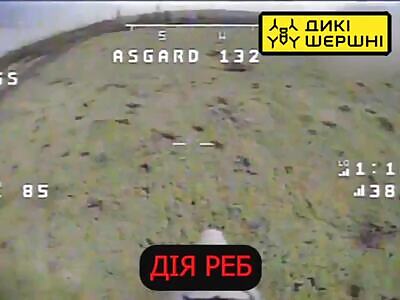 UA drone counteracts enemy electronic warfare and hits an IFV