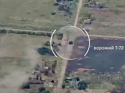 UA artillery destroyed russian tank