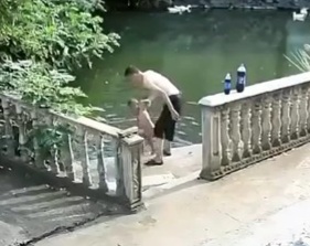 Chinese man save little boy from certainly death 