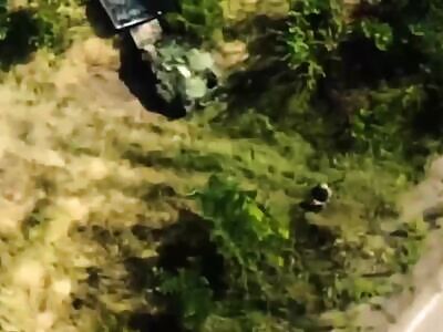 UA kamikaze drone found a Russian car