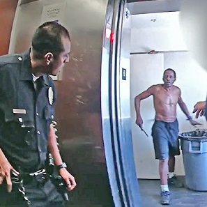 LAPD Officers Shoot Knife-Wielding Man As The Elevator Opens in Skid Row