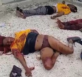 Haitian Victims of Gang Attack on Church 
