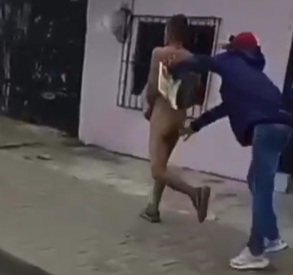 Thief Stripped naked Humiliated and Forced to Run Through City