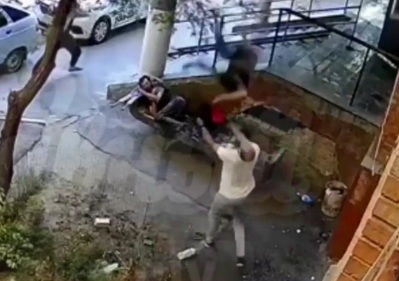 Guy Tries to Catch Mother Jumping out of Window....Fails Miserably 