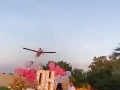 HOLY CRAP: Pilot Crashes During Gender Reveal Party