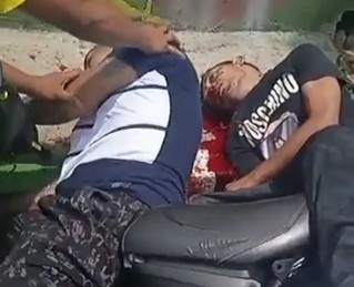 Two gangster on motorcycle executed by sicario