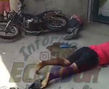 Sicario shoot two gang members on motorcycle 