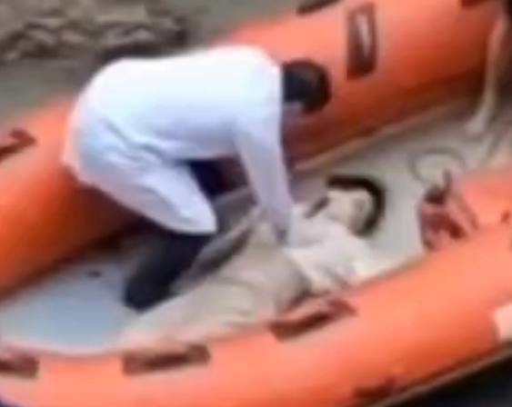 Woman Drowned in Murky River. (Struggle & Death)