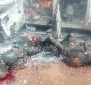 [2]Shoot and burned to death paramilitary killed by nigerian army