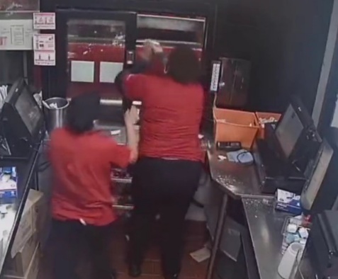 Female Employee Shoots Customers Over Curly Fries Order.