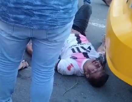 [ACCIDENT AND AFTERMATH]Taxi driver horrifically crushed pedestrian 