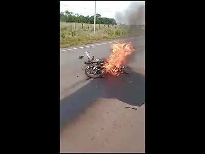 victim was broken when his motorcycle exploded he slept