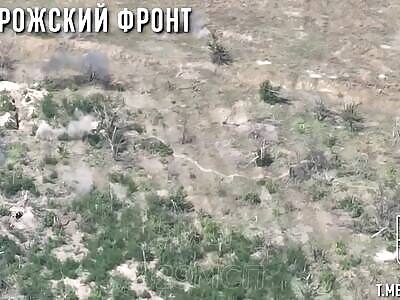 Ukrops Hit With AGS and Strike Drone 