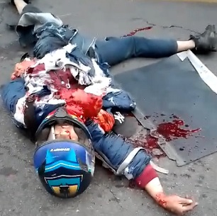 Gruesome Aftermath Video Shows Dead Biker`s Heart Still Beating