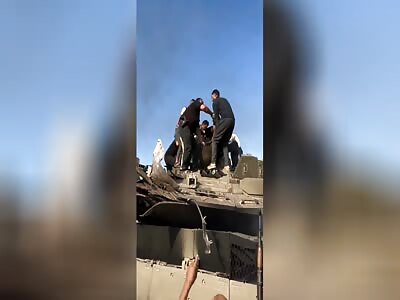 dragging israeli soldier
