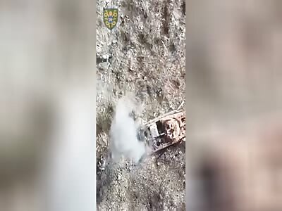 Dropping M67 grenades by Ukrainian drone operators