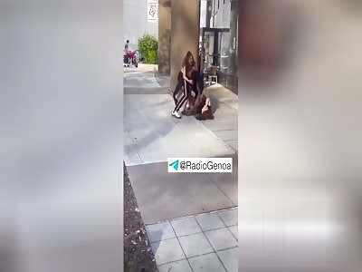Women beaten in the street USA