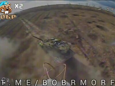 Ukrop Leapord Cooks Off After FPV Strike 