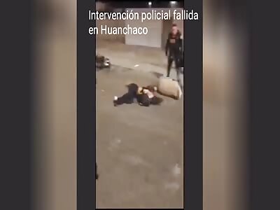 Failed police intervention in Huanchaco