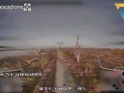 Amazing drone hit on a Russian soldier