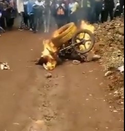 Bike Thief Burned Alive to Cheering Crowd of Savages