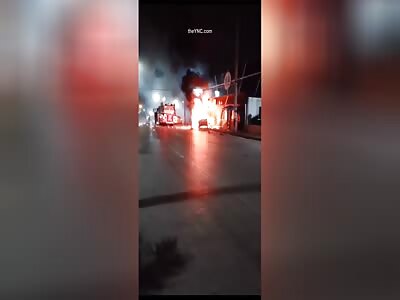 Alleged car bomb explodes in front of a nightclub in Ecuador.