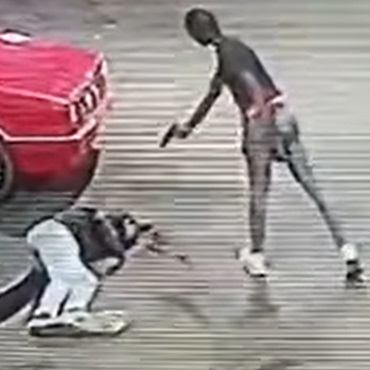 Horrifying Video of a Man Getting Shot Repeatedly Till the Gun Run Out of Bullets