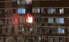 two people died after jumping from a balcony during a fire