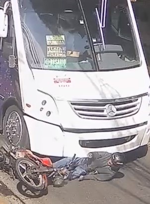 Man crushed by bus