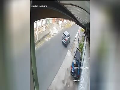 victim brutally hit by car