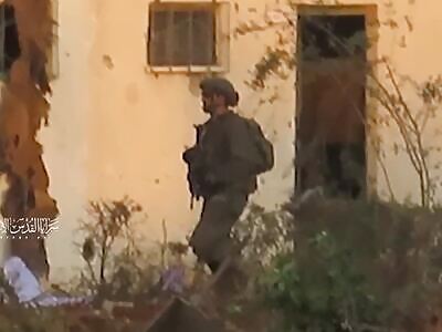 Building Rigged With A Barrel Bomb IED Takes Out IDF Operating Outside