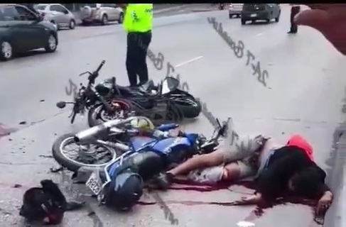 Two motorcyclists crashed dead by truck 