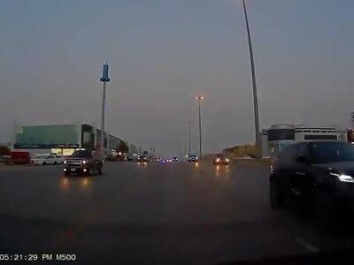 Two men run over on Saudi Arabian highway