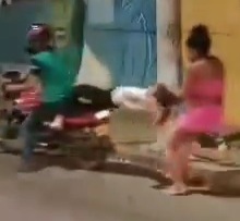 Angry Wife Beats the Shit out of her Husband Mistress 