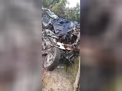 Brutal truck collision leaves two dead