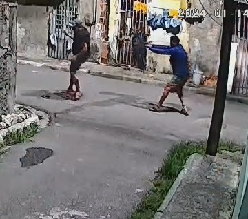 two bums shot a hard fall to die